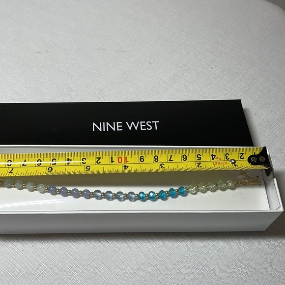 NEW. Nine West Pastel Beaded Bracelet. Gold tone. Adjustable length.Perfect gift - Picture 5 of 6